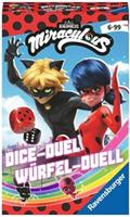 Ravensburger Spieleverlag Ravensburger Mitbringspiel - 20893 - Miraculous Würfel-Duell, Spannendes Würfelspiel mit Lady Bug und Cat Noir ab 6 Jahren