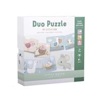 Little Dutch Duo puzzel Flowers & Butterflies FSC vormenpuzzel 20 stukjes