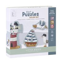 Little Dutch Vormenpuzzels Sailors Bay FSC vormenpuzzel 20 stukjes