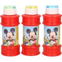 Disney 4x  Mickey Mouse bellenblaas flesjes met bal spelletje in dop 175 ml voor kinderen