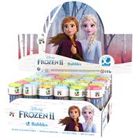 Disney 10x  Frozen 2 bellenblaas flesjes met bal spelletje in dop 60 ml voor kinderen