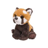 Nature Planet Pluche rode panda knuffeldier van 13 cm -