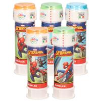 Spiderman 50x Marvel  bellenblaas flesjes met bal spelletje in dop 60 ml voor kinderen
