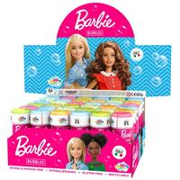 Barbie 4x  bellenblaas flesjes met bal spelletje in dop 60 ml voor kinderen