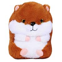 Pluche speelgoed knuffeldier Bruine hamster van 19 cm -