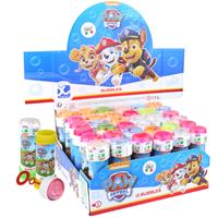 Paw Patrol 3x  bellenblaas flesjes met bal spelletje in dop 60 ml voor kinderen