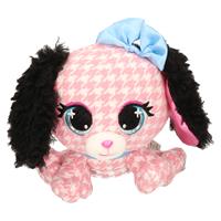 P-Lushes Pets Pluche designer knuffel  basset hond roze 15 cm -