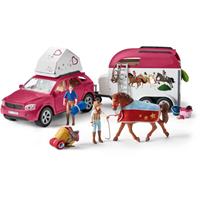 Schleich - Avontuur met auto en paardentrailer (42535)