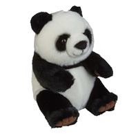 Ravensden Pluche knuffel dieren zwart/witte panda 28 cm -