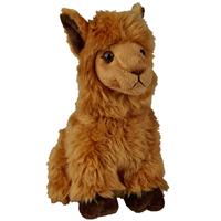 Pluche knuffel dieren Alpaca 18 cm -