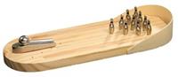 Philos 3238 - Mini Bowling, Tisch Bowling, Tischspiel, Holz/Metall, ca.30x10x4cm