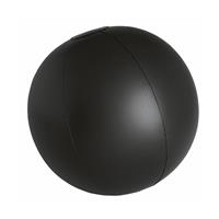 Trendoz Opblaasbare zwembad strandbal plastic zwart 28 cm -
