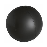 Opblaasbare zwembad strandbal plastic zwart 28 cm -