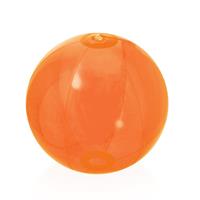 Trendoz Opblaasbare strandbal Beach fun plastic oranje 28 cm -