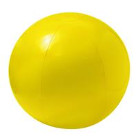 Trendoz Opblaasbare strandbal extra groot plastic geel cm -