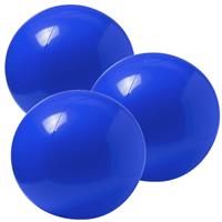 Trendoz 6x stuks opblaasbare strandballen extra groot plastic blauw cm -