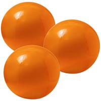 Trendoz 10x stuks opblaasbare strandballen extra groot plastic oranje cm -