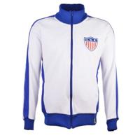 Sportus.nl Verenigde Staten Retro Trainingsjack - Wit/ Blauw