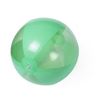 Opblaasbare strandbal plastic groen 28 cm -