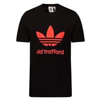 adidasoriginals Manchester United T-Shirt Trefoil Old Trafford - Schwarz/Rot