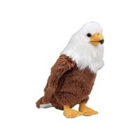 Nature Planet Pluche Amerikaanse Zeearend roofvogel knuffel van 20 cm -