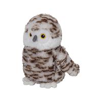 Nature Planet Pluche dieren knuffels Sneeuwuil van 16 cm -