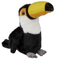 Ravensden Pluche knuffel dieren Toekan vogel van 15 cm -