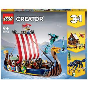 LEGO Creator Wikingerschiff mit Midgardschlange 31132
