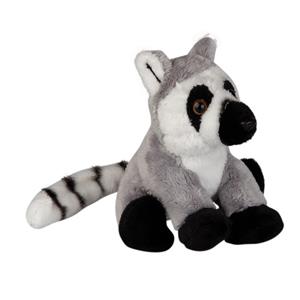 Pluche knuffel dieren Ringstaart Maki aap 15 cm -