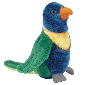 Ravensden Pluche knuffel dieren Lori parkiet vogel van 15 cm -