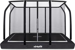 VirtuFit Premium Inground Trampoline met Veiligheidsnet - Zwart - 183 x 274 cm