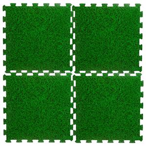 Neka 24x stuks foam puzzelmat zwembadtegels/fitnesstegels gras 50 x 50 cm -