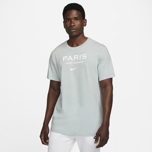 Nike Performance, Herren Fußball T-Shirt Paris Saint Germain Swoosh in hellgrau, Sportbekleidung für Herren