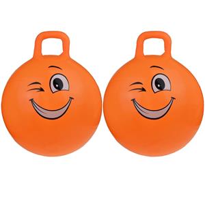 Skippy buddy 2x stuks skippybal smiley voor kinderen