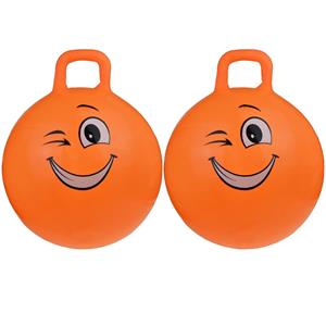 Skippy buddy 2x stuks skippybal smiley voor kinderen