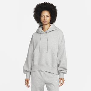 NIKE Sportswear Phoenix Over-Oversized Fleece Hoodie Damen 063 - dk grey heather/sail