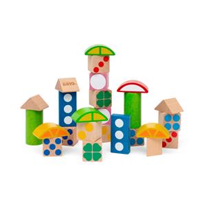 Brio 25 Patterned Wooden Blokken