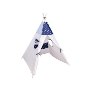 ULLENBOOMÂ Tipi Zelt fÃ¼r Kinder - Blau Hellblau Grau - Weicher Bezug aus 100% Baumwolle - Spielzelt fÃ¼r Kinderzimmer, auch fÃ¼r outdoor geeignet