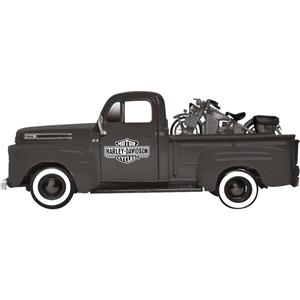 Maisto Sammlerauto "Ford F1 ´48", 1:24, inklusive Harley-Davidson WLA Flathead