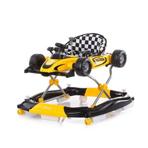 Chipolino Loopstoel Racer 4 in 1 geel voor de ontwikkeling van je baby!