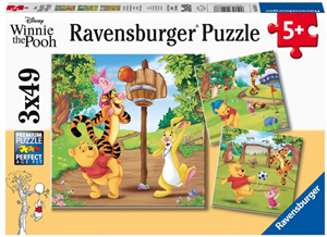 Ravensburger Disney Winnie the Pooh Sportdag Puzzel (3x49 stukjes)