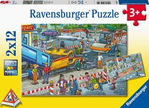 Ravensburger Werk aan de Weg Puzzel (2 x 12 stukjes)