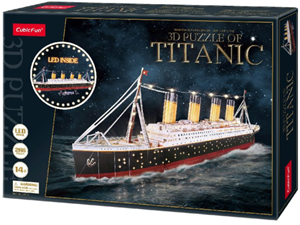 CubicFun 3D Puzzel - Titanic LED (266 stukjes)