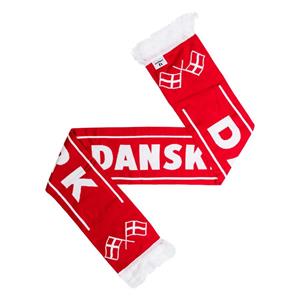 Denemarken Classic Sjaal 17,5x40cm WK 2022 - Rood/Wit