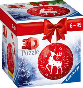 Ravensburger Kerstbal Rendier 3D Puzzel (54 stukjes)