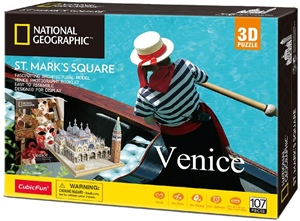 CubicFun 3D Puzzel - St. Marco Venetie (107 stukjes)