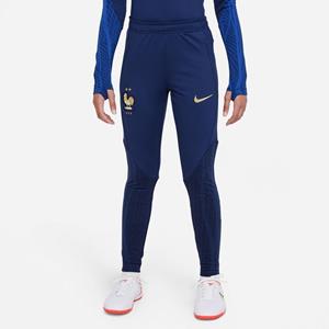 Nike Frankrijk Trainingsbroek Dri-FIT Strike WK 2022 - Navy/Blauw/Goud Kinderen