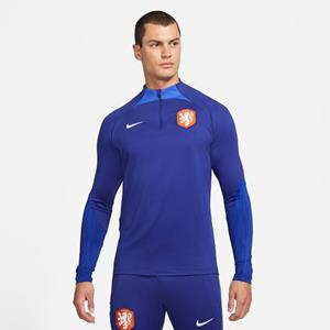 Nike Nederland Trainingsshirt Dri-FIT Strike Drill WK 2022 - Navy/Blauw/Wit