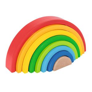 Eichhorn Stapelspielzeug "Regenbogen"