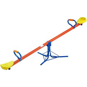 Wippe Kinder Outdoor 200x67x70 cm - Wippe Garten - bis 70kg - 360° drehbar - Schaukelwippe - Karusselwippe - Schaukelwippe Garten - orange - Maxxtoys